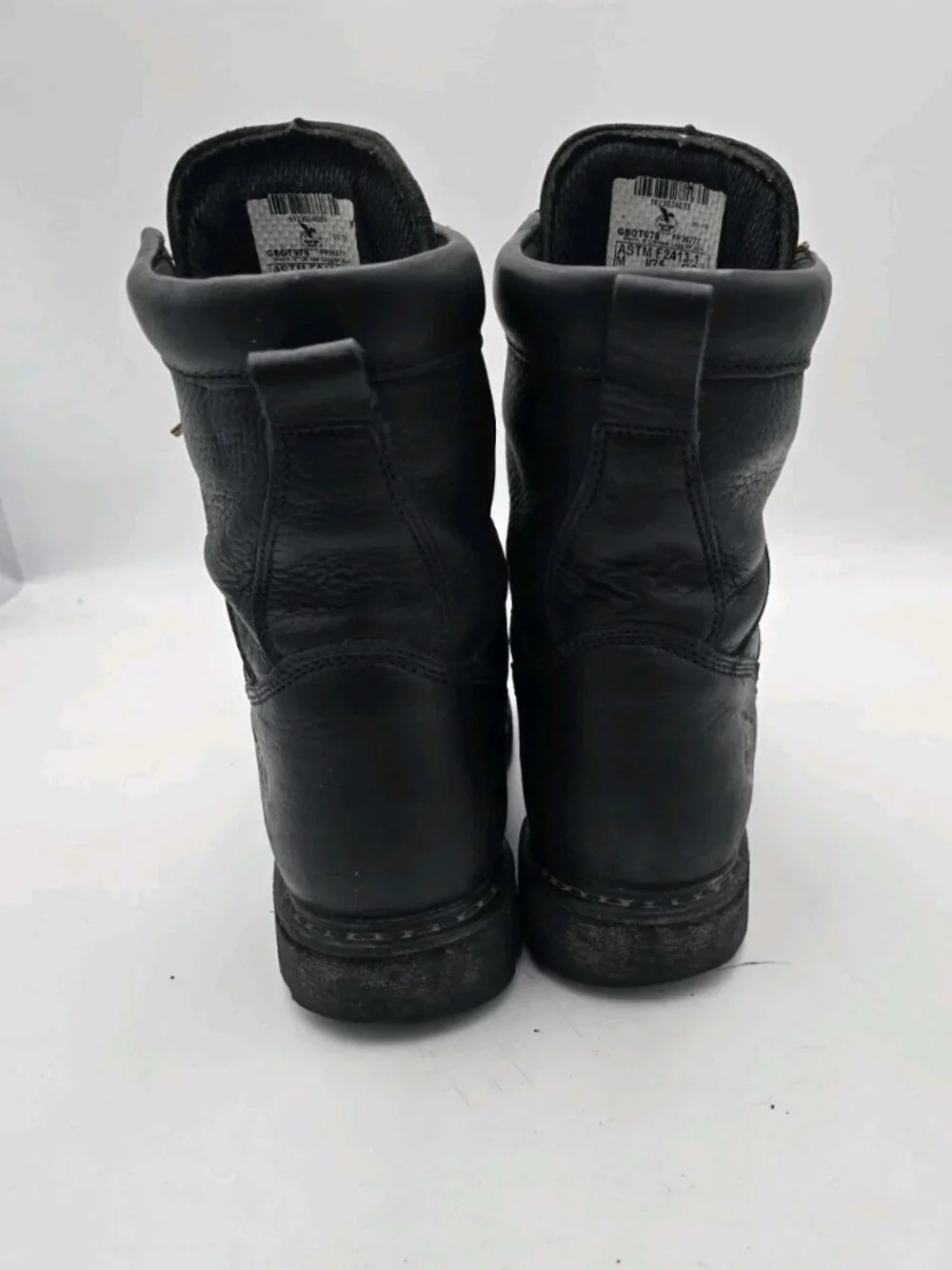 Georgia Boot GBOT078 Men's 8W Black Waterproof Steel Toe Logger Work Boots USA
